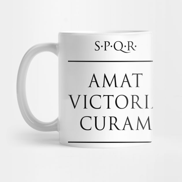 Latin quote Amat victoria curam by fabianodp